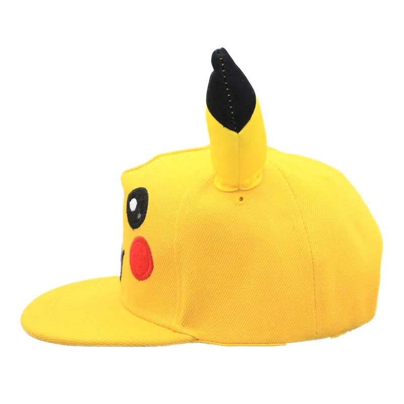 Pokemon Baseball Cap Pikachu Hat Pokemon Cosplay Hip Hop Cap for Girl Boy Children kids Anime Figures Toy Gift Cartoon Hat