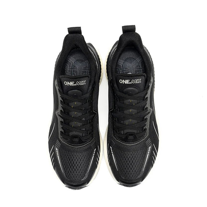 ONEMIX New Cushioning Running Shoes For Men Suitable Heavy Runners Lace Up Sports Women Non-slip Outdoor Athletic Male Sneakers