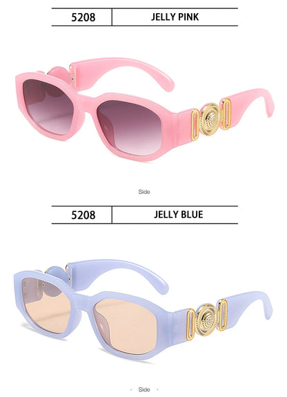 Vintage Square Luxury Small Frame Sunglasses Men Women Rectangle Brand Design Fashion Square Sun Glasses Shades Vintage Glasses