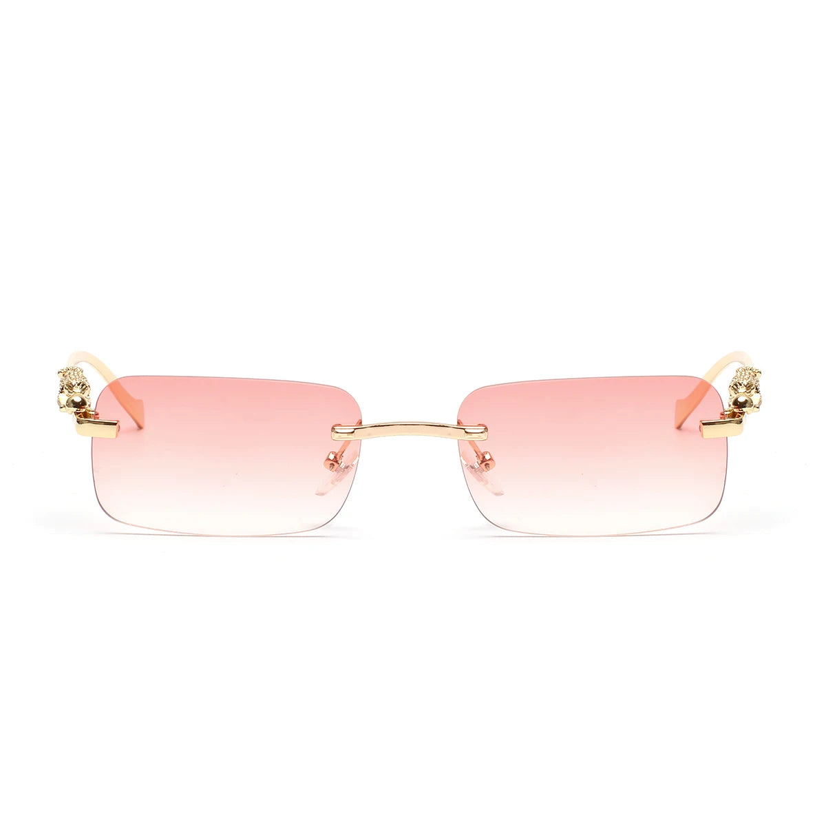 Ruiao rimless sunglasses UV400 fashion square metal glasses for men women designer man's brand sun glasses shades for outdoor