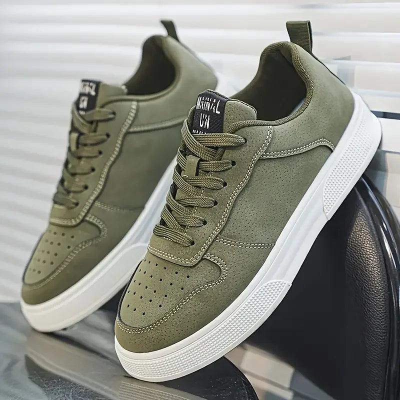 1 paio di scarpe sportive casual da skateboard, comode e alla moda, con tomaia avvolgente che si adatta al piede e suola antiscivolo,