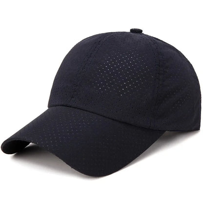 New Women Men Quick-Drying Spring Summer Baseball Cap Solid Breathable Snapback Hat Casual Fishing Sun Cap Hat For Women Men