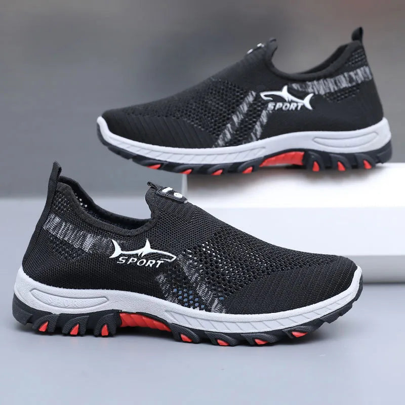 Męskie letnie trampki Sportowe męskie buty z siateczki Oddychające buty sportowe Płócienne lekkie trampki Tanie buty Wyprzedaż