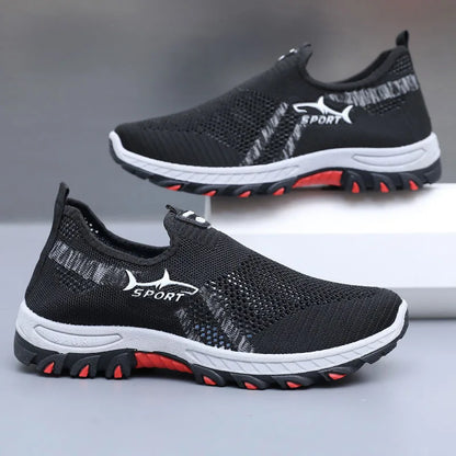 Męskie letnie trampki Sportowe męskie buty z siateczki Oddychające buty sportowe Płócienne lekkie trampki Tanie buty Wyprzedaż