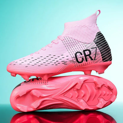 Nouvelles chaussures de football pour hommes, crampons pour terrain en herbe, baskets, chaussures de football de haute qualité, antidérapantes, montantes, pour futsal, matchs en salle, best-seller FG/TF