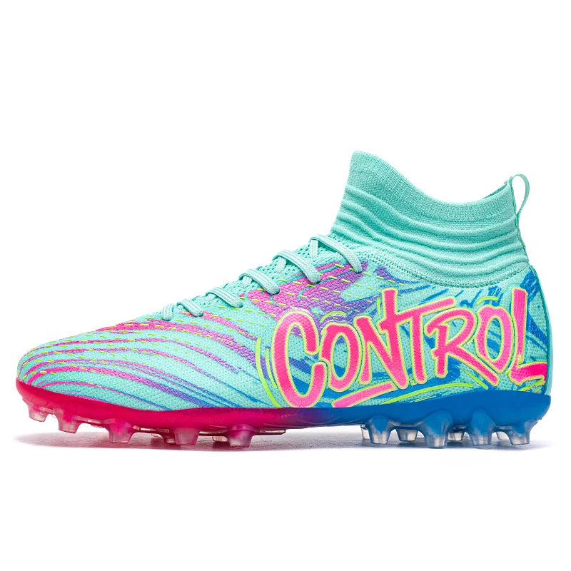Chaussures de football originales pour hommes, baskets de sport décontractées pour enfants, chaussures de terrain en herbe unisexe pour garçons