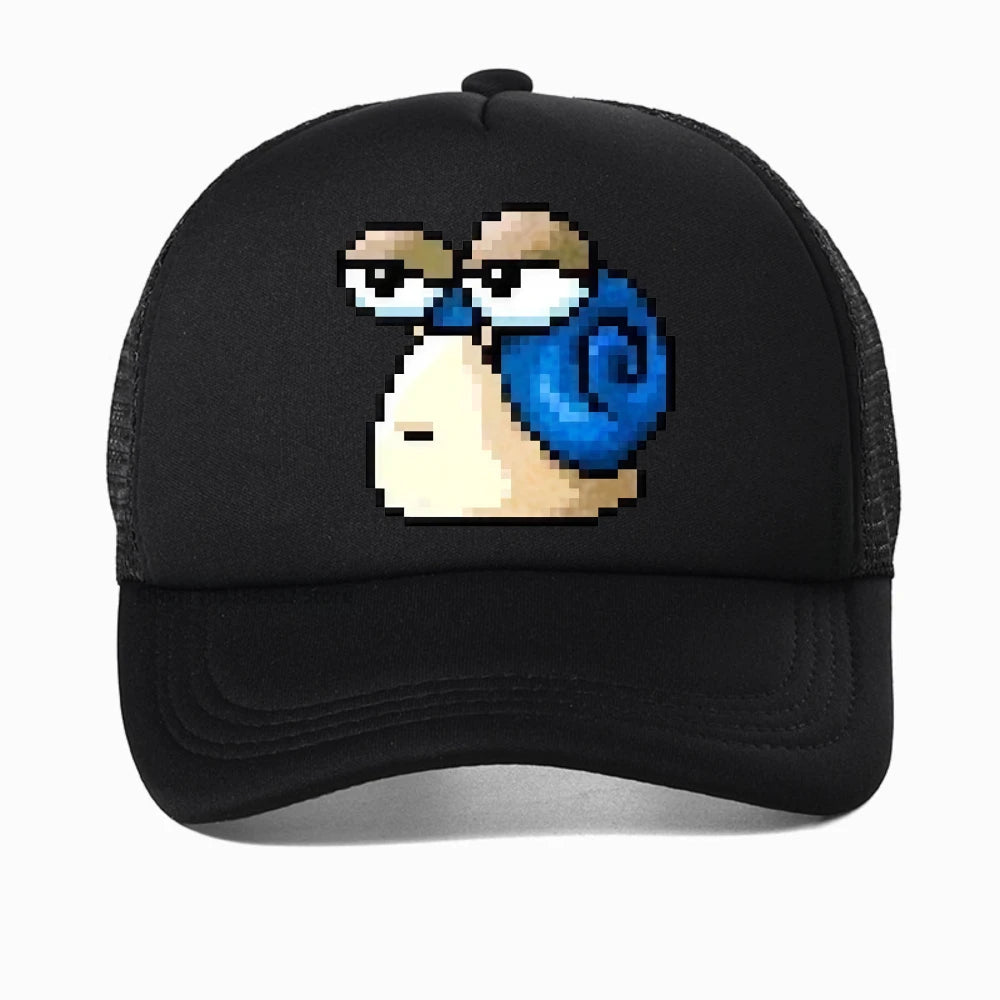 Harajuku MapleStory Kawaii grappige bedrukte baseballpet voor heren, Koreaanse stijl, populair bij gameliefhebbers, otaku en hipsters, personaliseerbare pet