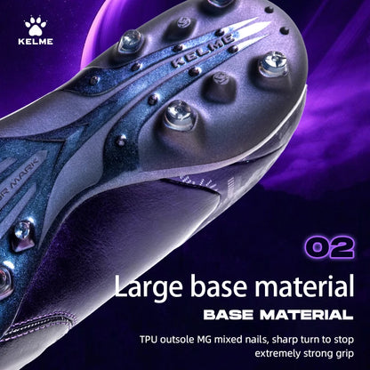 Kelme Kangaroo Leather Mg Soccer Shoes Professional Match Sports Football Shoes Outdoor Anti Slip Football Boots