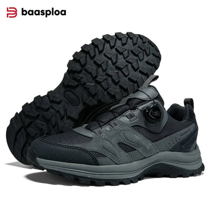 Zapatillas de senderismo para hombre Baasploa: antideslizantes, resistentes al desgaste, para escalada y senderismo al aire libre; con interior de algodón para mayor comodidad; zapatillas deportivas para actividades al aire libre.