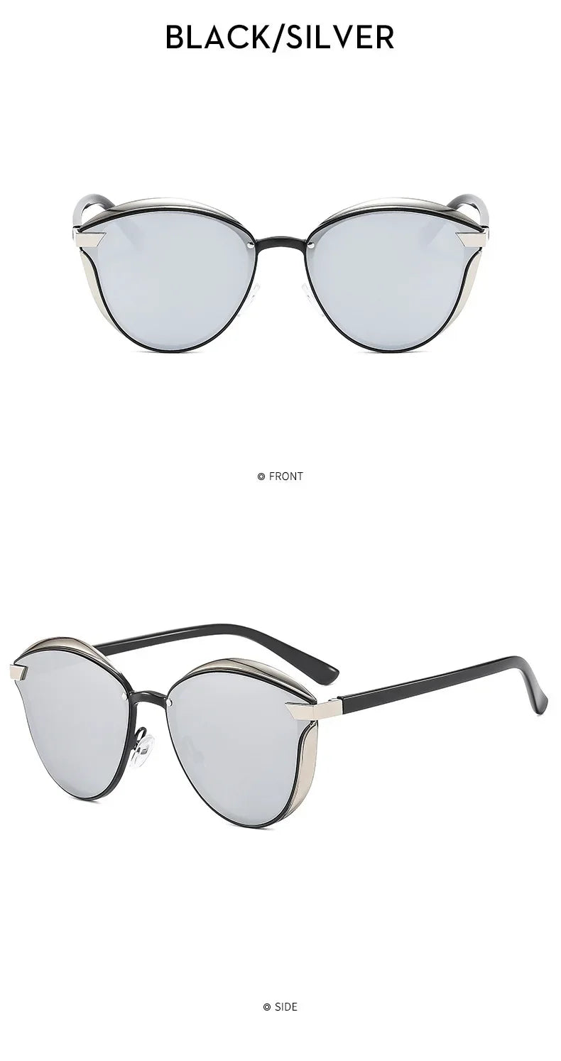 Fashion Classic Polarized Sunglasses for Women Cat Eye Brand Sun Glasses Luxury Round Eyeglasses UV400 Gafas De Sol