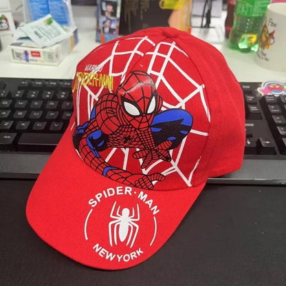 Cappellino da baseball Spider-Man per ragazzi e ragazze, cappelli da supereroe, cappello da sole, regalo di compleanno per bambini, accessori per cosplay, cappellini alla moda