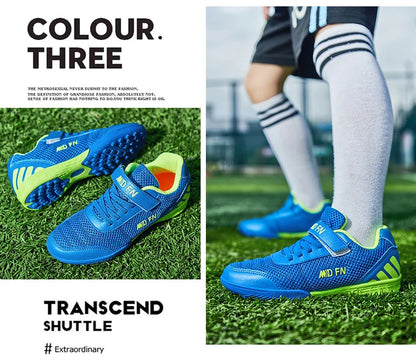 Personality Stylish And Comfortable Boys Girls Training Game Sneakers Indoor Outdoor Lawn Youth Student Soccer Shoes 29-39#