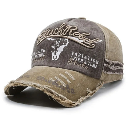 Nuovo cappellino da baseball da uomo in cotone lavato, stile retrò, per tutte le stagioni, cappello sportivo da outdoor da uomo, accessorio maschile