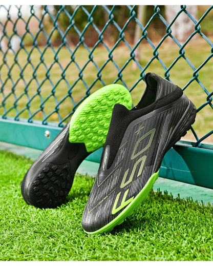 Nouvelles chaussures de football pour hommes, crampons antidérapants pour terrain en herbe, chaussures de football montantes de haute qualité, baskets de futsal, chaussures d'intérieur, chaussures d'extérieur, meilleures