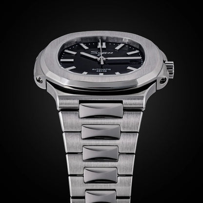 Reloj de hombre Sugess automático mecánico, movimiento Miyota 9015, esfera MOP, luminoso, resistente al agua 5bar, brazalete de lujo S466