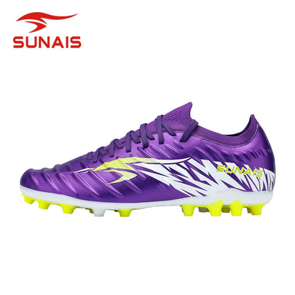 SUNAIS Chaussures de football pour hommes, entraînement sur gazon artificiel, antidérapantes, chaussures de football pour jeunes, chaussures d'entraînement sportif AG 835315
