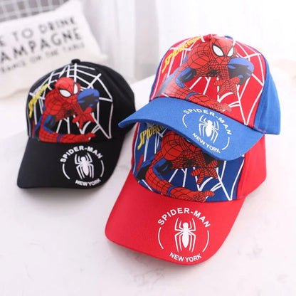 Cappellino da baseball Spider-Man per ragazzi e ragazze, cappelli da supereroe, cappello da sole, regalo di compleanno per bambini, accessori per cosplay, cappellini alla moda