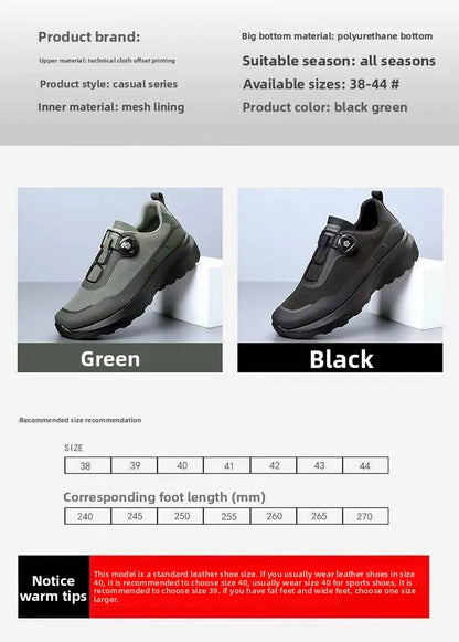 Camping Men's Running Sports Shoes with a Lightweight Comfortable and Versatile Knob Mouth Solid Color Mountaineering Sneakers