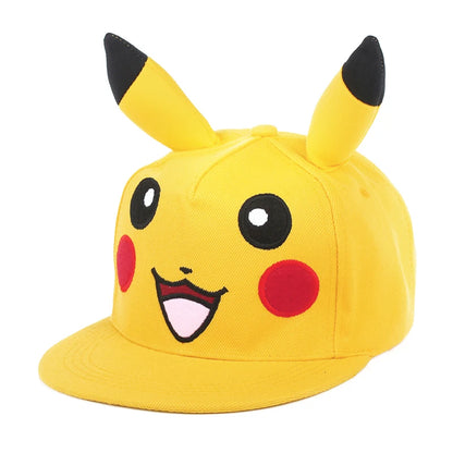 Pokemon Baseball Cap Pikachu Hat Pokemon Cosplay Hip Hop Cap for Girl Boy Children kids Anime Figures Toy Gift Cartoon Hat