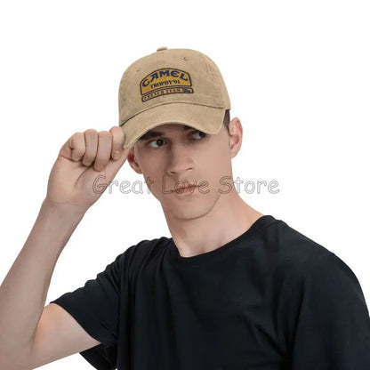 Camel Trophy 91 Cowboy Hat Retro Adjustable Washed Cotton Golf Hat Summer Vintage Sun Visors Baseball Caps