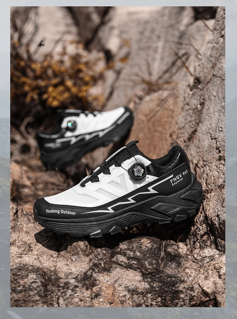 Herren-Sneaker Casual Outdoor rutschfest stoßdämpfend vielseitig Offroad-Wanderschuhe bequeme Laufschuhe für Herren mit weicher Sohle