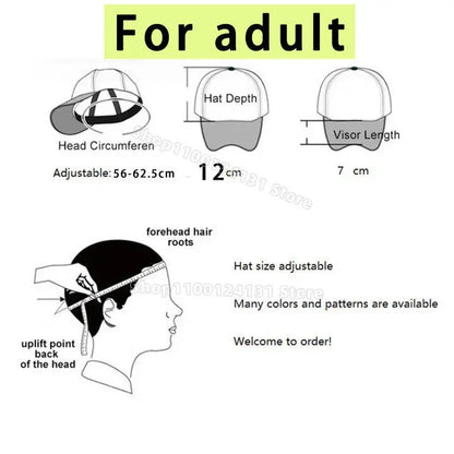 Five Nights At Freddys Baseball Cap for Kid Adult Caps FNAFS Anime Figure Peaked Hat Cotton Summer Hats Fashion Accessories Gift