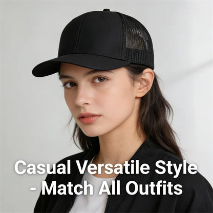 Breathable Mesh Classic Baseball Cap forMem Women Casual Trucker Hat Breathable Adjustable Snapback Unisex Active Sporty Dad Cap