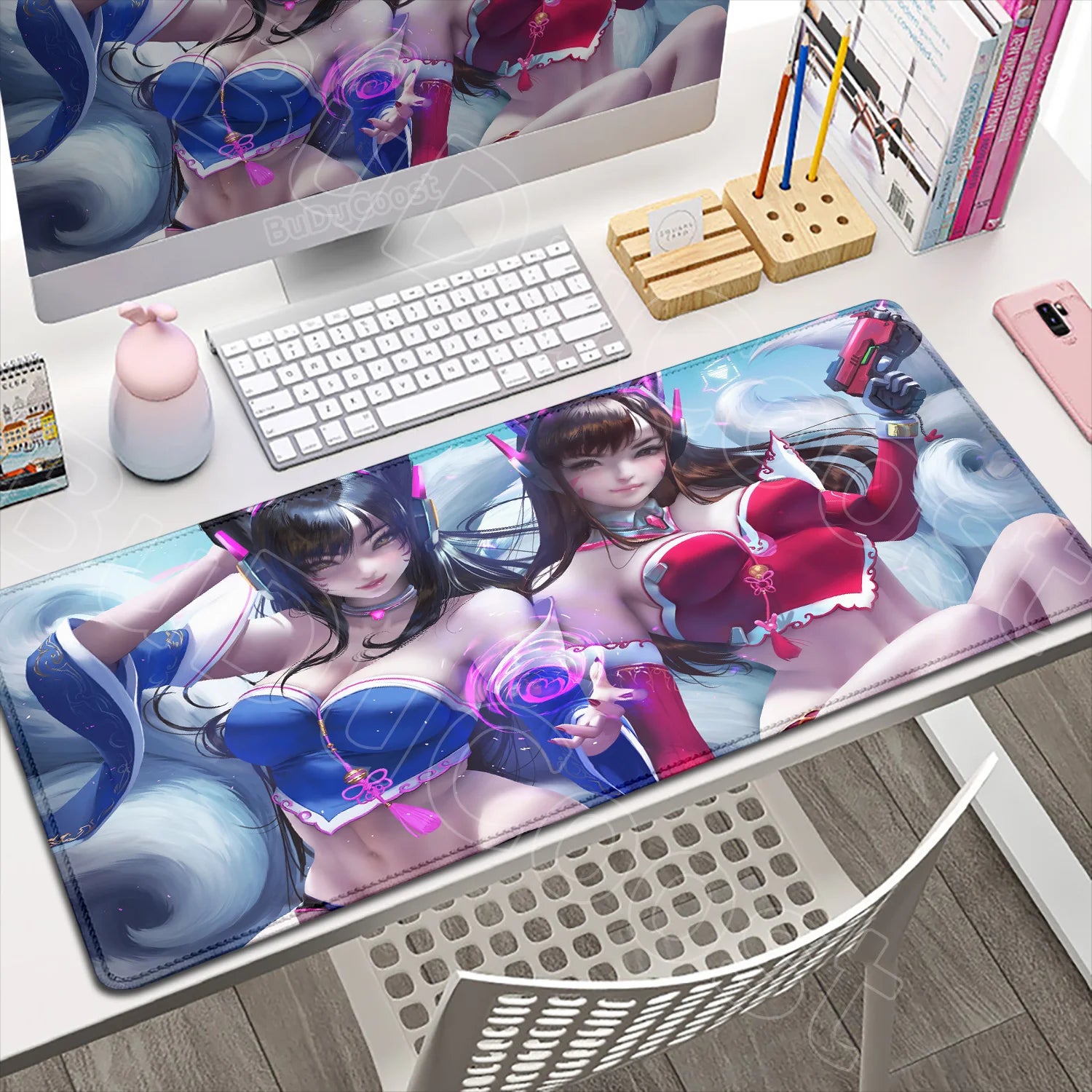Produit gaming premium Fraquane Large XXL DIY Cool Overwatch Mouse Pad Keyboard Table Gaming Accessories Non-Slip Rubber Edge locking spped Laptop Rug desk Mat