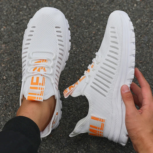 Zapatillas de verano antideslizantes para hombre, cómodas y transpirables; zapatillas de running para pareja; zapatillas deportivas de tenis para mujer; zapatillas blancas de paseo para hombre.