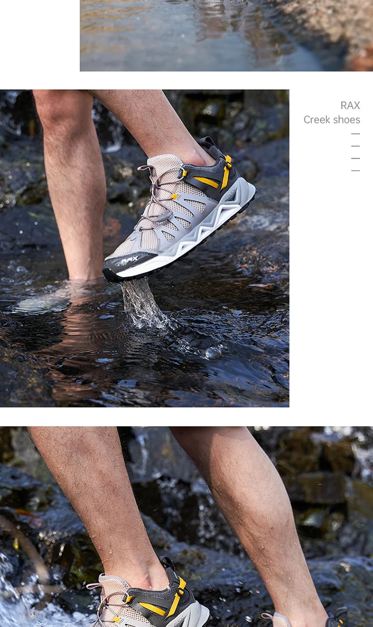 RAX Upstreams Aqua-schoenen voor heren, outdoorsport-sneakers voor mannen, outdoor-zomersandalen voor op het strand, visschoenen, zwemschoenen