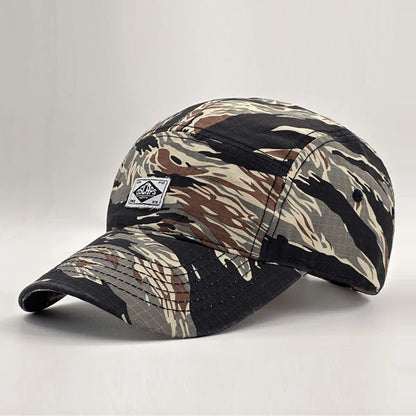 Cappellino da baseball con visiera corta in stile mimetico da lavoro per uomo e donna, cappellino unisex alla moda con visiera per la protezione dal sole all’aperto