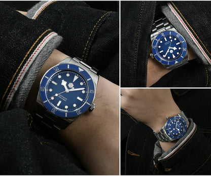 San Martin New 37mm BB54 Vintage Diver Watch ST2130 Automatic Mechanical Men Wristwatch Sapphire Luminous Waterproof 200m SN0138