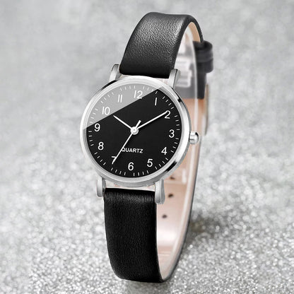 Fashion Small Dial Women Watches Simple Leather Strap Ladies Quartz Wristwatch Reloj Mujer Girls Clock Gift（Without Box）