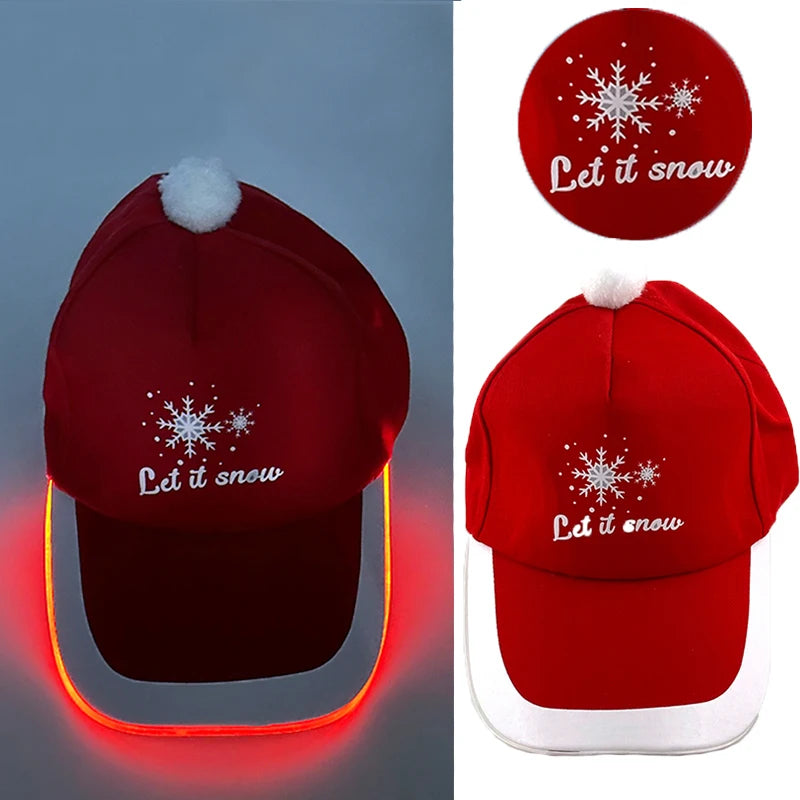 Gorra de béisbol luminosa LED de moda, gorra hip hop iluminada para bar y club, gorra fluorescente para hombre y mujer, accesorios para DJ, baile y disfraces
