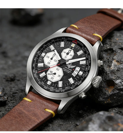 YELANG V1029S Men's Quartz Watch 42mm Japan OS10 Movement T100 Luminous 100M Waterproof Sports Military Style Watches Sapphire