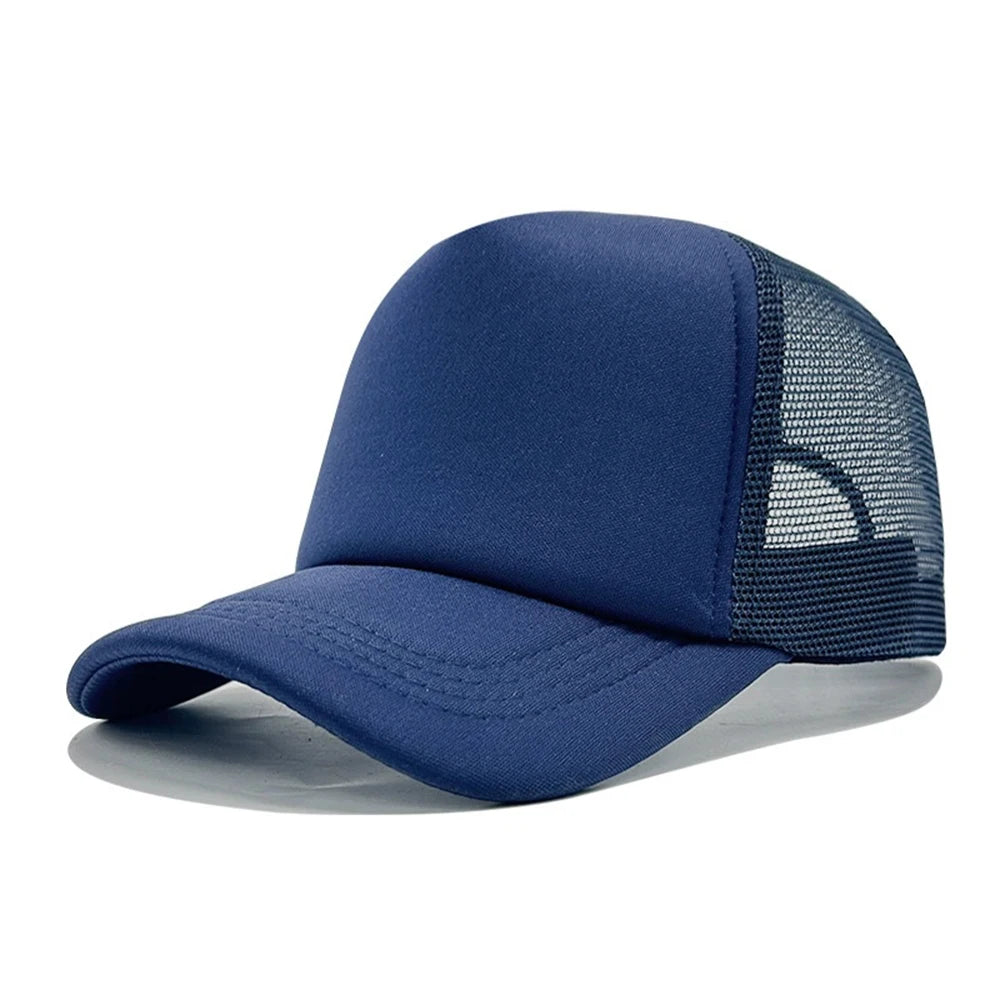 Czapka unisex, casualowa, gładka, z siateczki, czapka baseballowa z regulowanym zapięciem typu snapback dla kobiet i mężczyzn, czapka w stylu hip-hopowym, czapka typu trucker, czapka w stylu streetwear, czapka typu „dad hat”