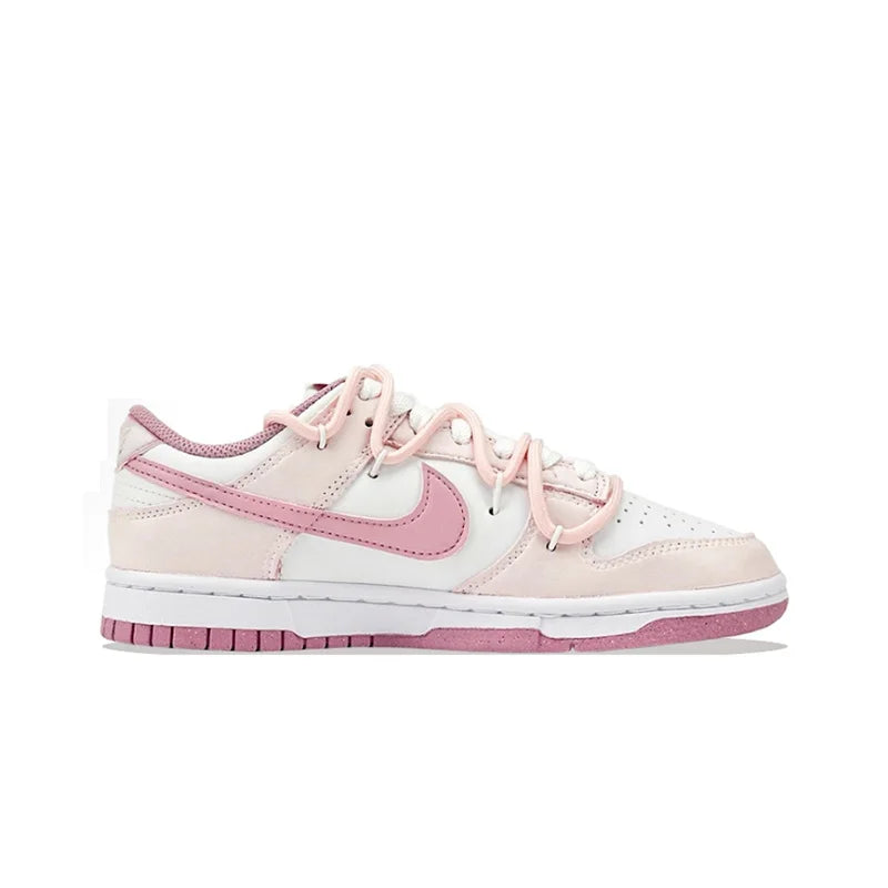 Custom Sneakers Nike Dunk "Honeyed Rose"  New Chinese Style  Hand-Painted Heart Low-Top Women's Skate Shoes
