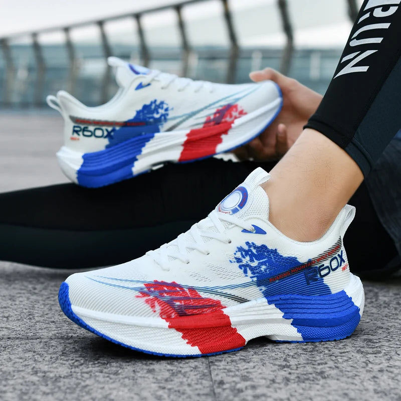 Muške tenisice za trčanje od prozračne mrežice, udobne tenisice na vezanje za maraton, sport, ležerno nošenje i tenis, velikih veličina, trendi sneakers za muškarce