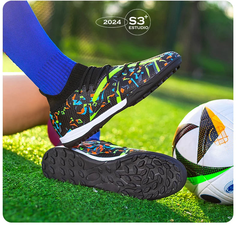 Turf voetbalschoenen Professionele voetbalschoenen voor heren Ademende mesh Jeugdvoetbalschoenen Antislip herensneakers Society Chuteira