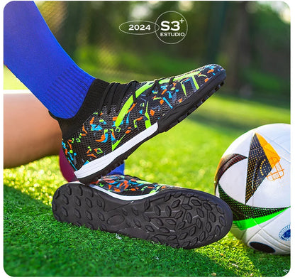 Turf voetbalschoenen Professionele voetbalschoenen voor heren Ademende mesh Jeugdvoetbalschoenen Antislip herensneakers Society Chuteira