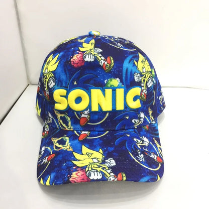 Shadow the Hedgehog 3D baseball cap for adults and children Sonic Amy Tails Knuckles printed flat edge ducktongue sun hat gifts