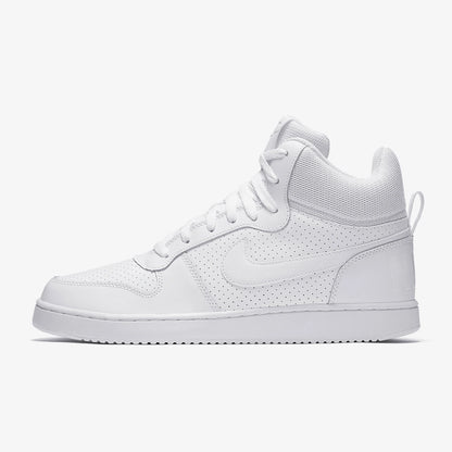 Nike genuine COURT BOROUGH MID Men's Pure White High-Top Casual Sneakers 838938-111
