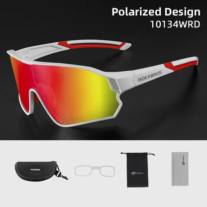ROCKBROS Polarized Sunglasses, Sports Protection Glasses, Bicycle Eyewear, Outdoor Hiking, Camping, Golf, Cycling Goggles, UV400