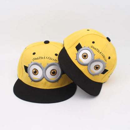 Minions Despicable Me Kevin Baseball Cap High Color Value Cute Shape Parent-Child Sunscreen Adjustable Wide Brim Sunshade Hat