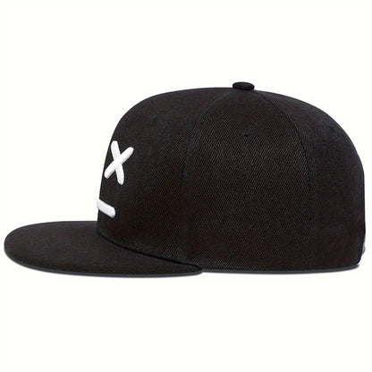 Unisex XX Smiling Face Embroidery Hip-hop Hats Spring Autumn Adjustable Casual Snapback Baseball Caps Sunscreen Hat Sports Cap