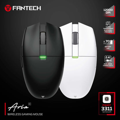 FANTECH Aria XD7E 2.4G Wireless Gaming Mouse PixArt 3311 1000Hz 59g Lightweight Gamer Mice  For PC Laptop