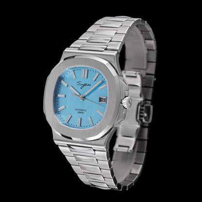 Reloj de hombre Sugess automático mecánico, movimiento Miyota 9015, esfera MOP, luminoso, resistente al agua 5bar, brazalete de lujo S466