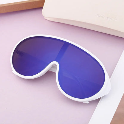Trendy Oversized One Piece Sunglasses Women Men 2026 Luxury Brand Designer Sun Glasses Fashion Shield Shades Big Frame Eyewear