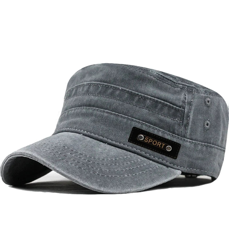 1pc Spring and Autumn Flat Top for Men and Women Soft Top Baseball Caps with FS Label, Outdoor Fishing Sunshade,Daily Use