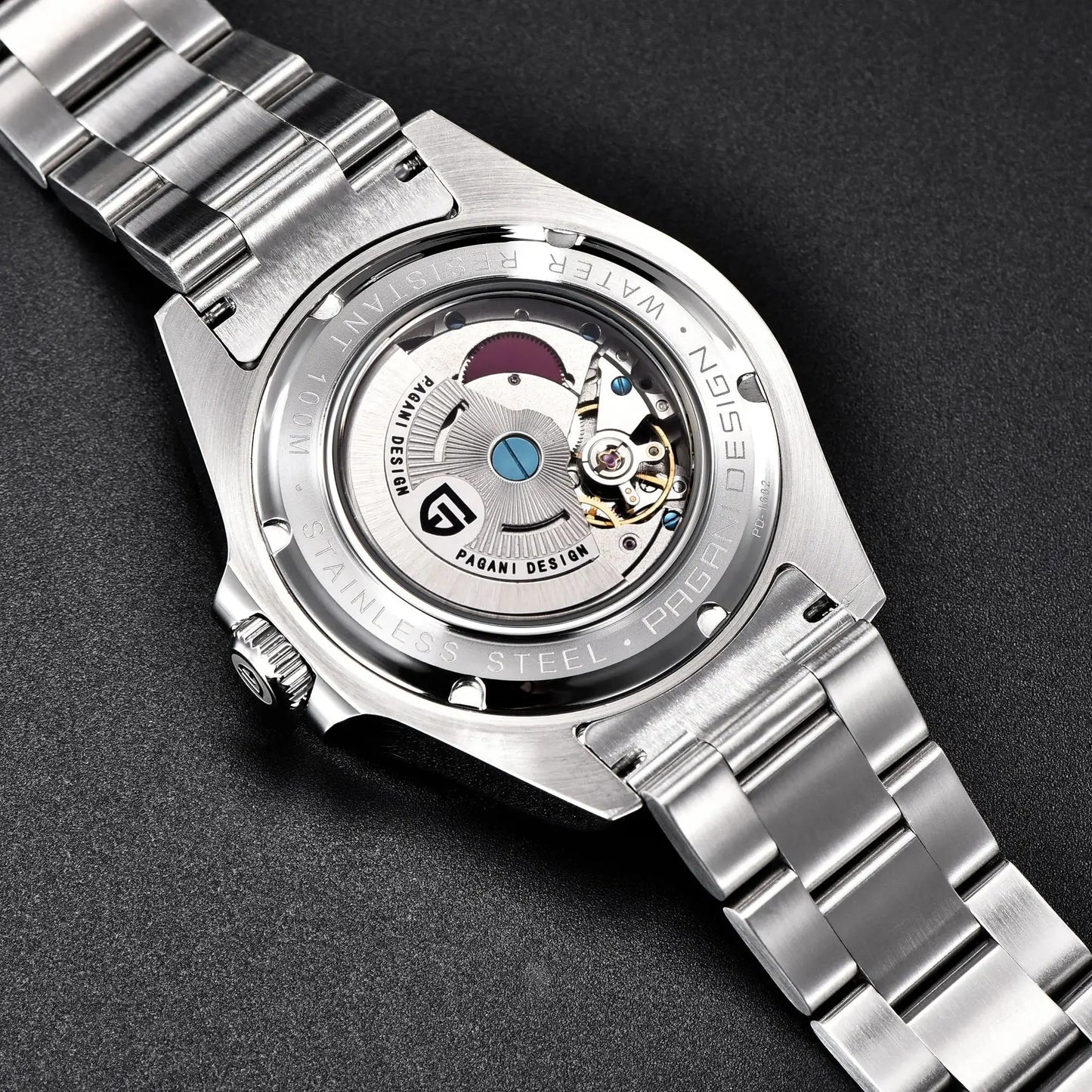 Pagani Design 2026 New Men's Automatic Mechanical Watch Gmt Sapphire Stainless Steel Waterproof 10Bar Luminous Bwg-9 Reloj Hombr